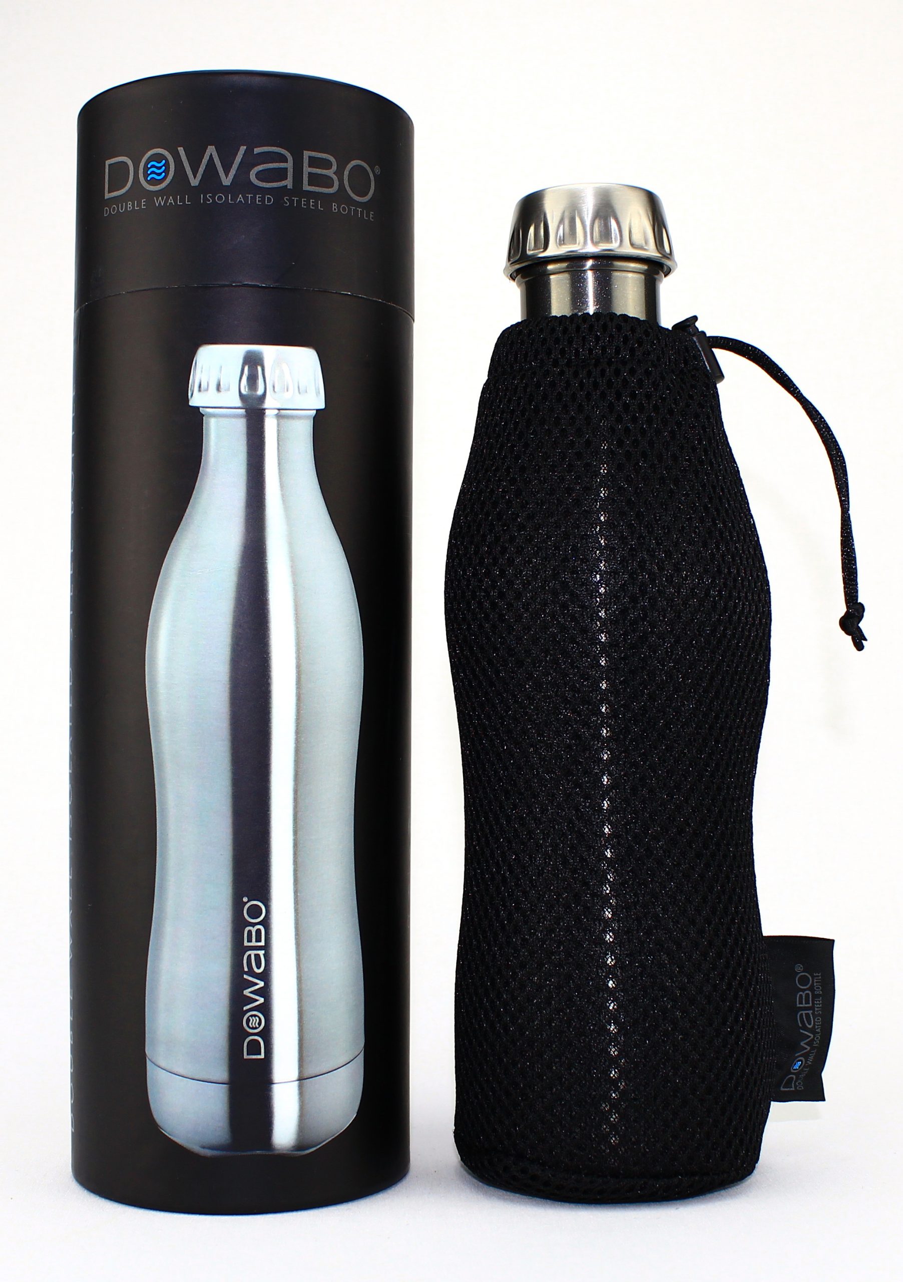 DOWABO Isolier-Stahlflasche 0.5 Liter silber